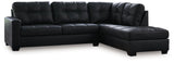 Barlin Mills Carbon Faux Leather 2-Piece Sectional with Chaise