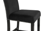 Lennon Black Upholstered Counter Height Set