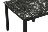 Lennon Black Upholstered Counter Height Set