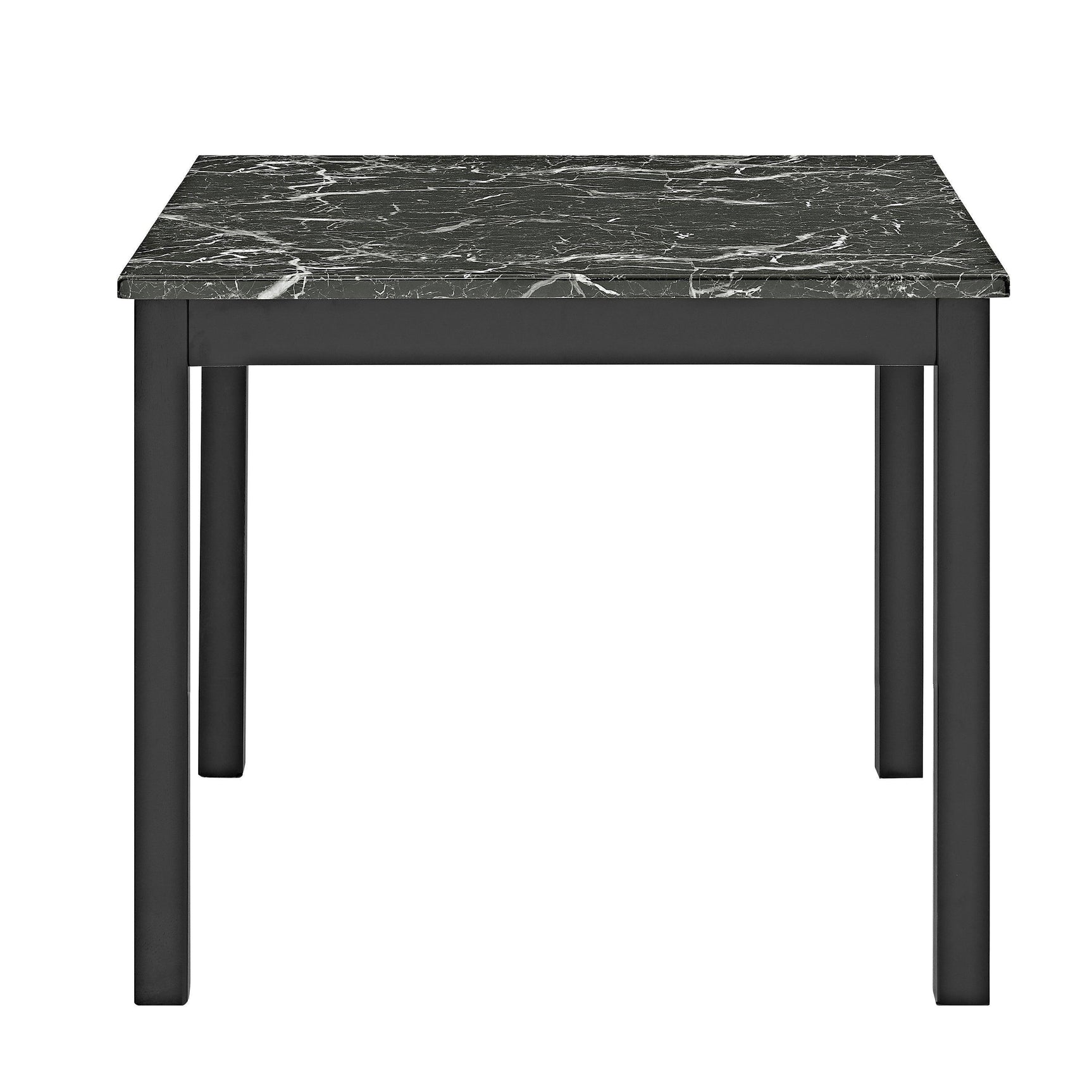 Lennon Black Upholstered Counter Height Set