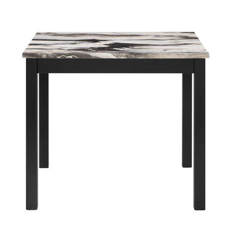 Lennon 5-Piece Faux Marble Counter Height Coffee Table Set in Brown view 3