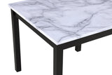 Lennon Black White PU Counter Height Set