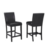 Lennon Black White PU Counter Height Set