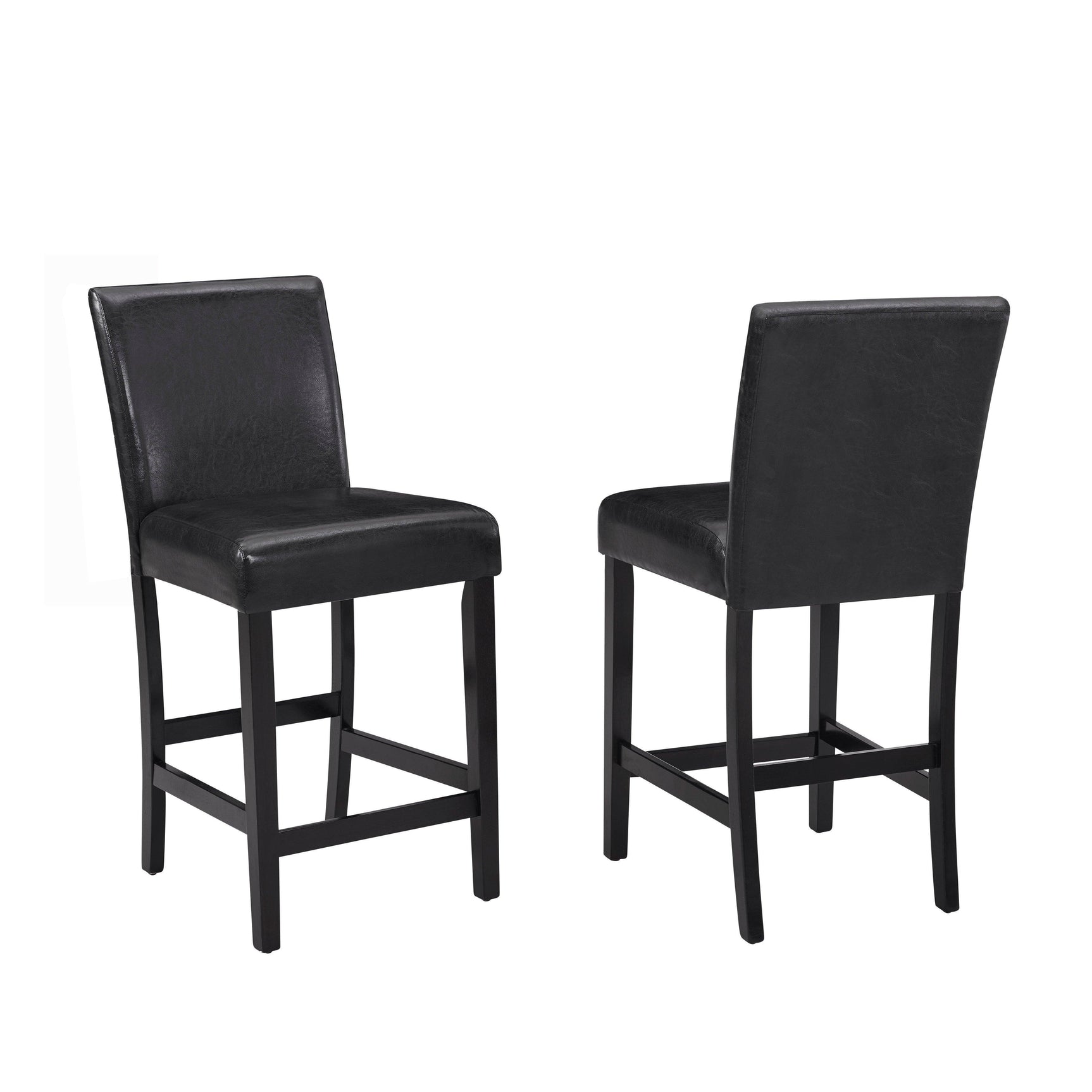 Lennon Black White PU Counter Height Set
