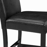 Lennon Black White PU Counter Height Set