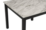 Lennon Black/White Velvet Modern Wood And Veneers 5-Piece Counter Height Dining Room Set - Ella Furniture