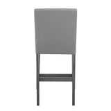 Judson Gray 5-Pk Modern Sleek Wood And Veneers Oval Counter Height - Ella Furniture