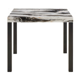 Vega Brown Faux Marble Counter Height Set