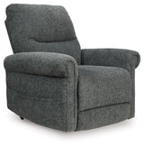 Aureta Charcoal Performance Fabric,Next-Gen Nuvella™,Chenille Power Lift Recliner
