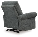 Aureta Charcoal Performance Fabric,Next-Gen Nuvella™,Chenille Power Lift Recliner