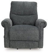 Aureta Charcoal Performance Fabric,Next-Gen Nuvella™,Chenille Power Lift Recliner