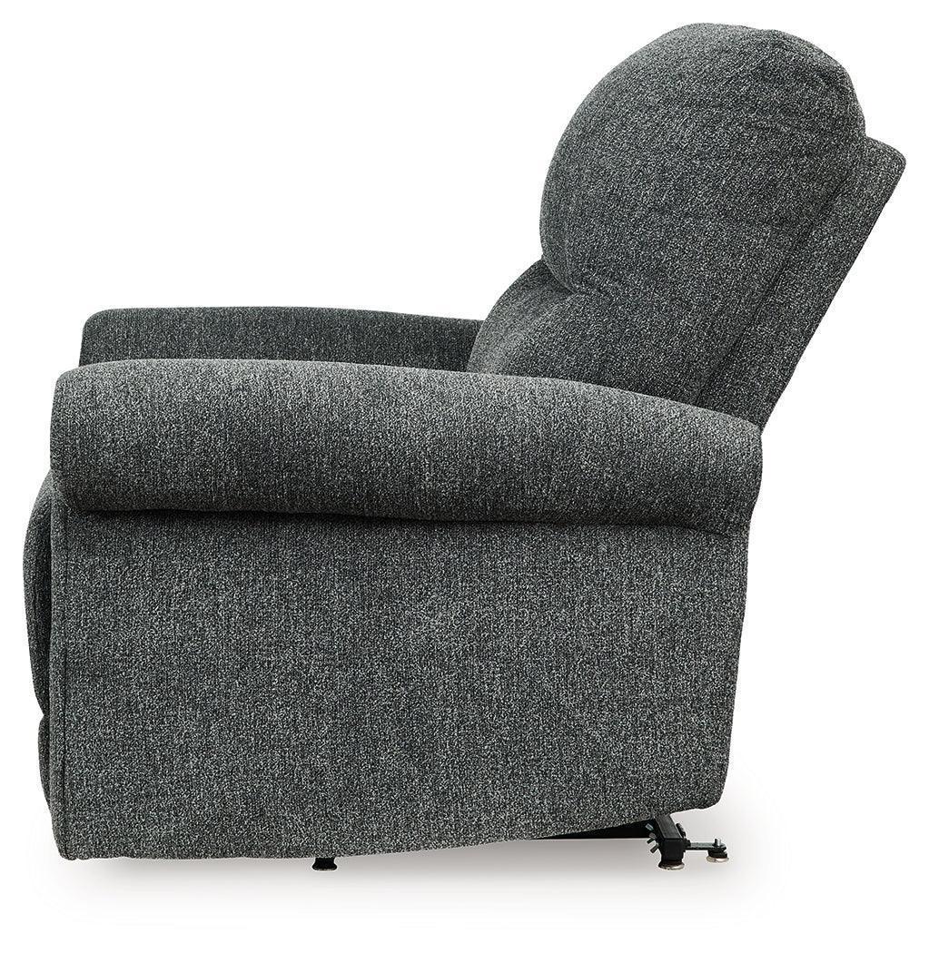 Aureta Charcoal Performance Fabric,Next-Gen Nuvella™,Chenille Power Lift Recliner
