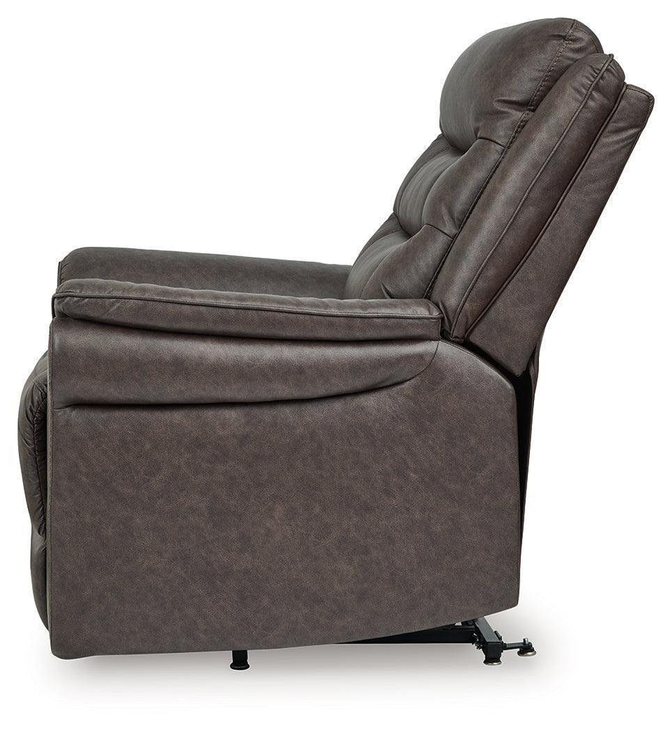 Oatman Umber Faux Leather Power Lift Recliner