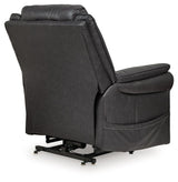 Oatman Carbon Faux Leather Power Lift Recliner