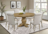Florence Rustic Honey Round Dining Room Set