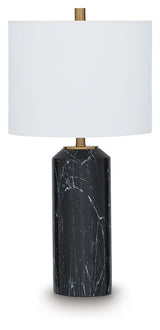 Hanzila Black/Gold Finish Table Lamp — product image 2