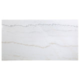 Aldrich Cappuccino White Marble Counter Height Set