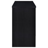 Topanga Engineered Wood Freestanding Home Bar Black