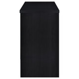 Topanga Engineered Wood Freestanding Home Bar Black