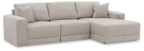 Next-gen Gaucho Gray 3-Piece Sectional Sofa With Chaise 18304S2 - Ella Furniture