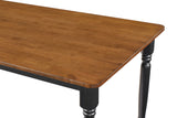 Hollyoak Walnut Black Rectangular Dining Room Set