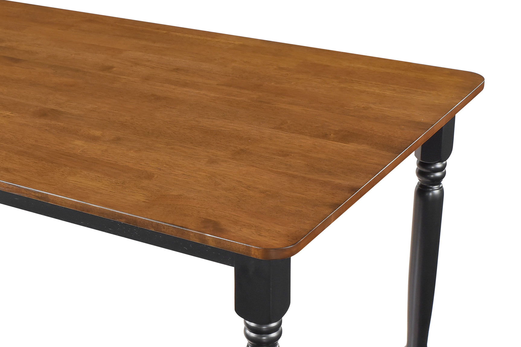Hollyoak Walnut Black Rectangular Dining Room Set