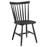 Hollyoak Walnut Black Rectangular Dining Room Set