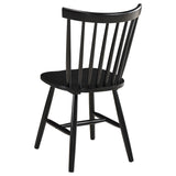 Hollyoak Walnut Black Rectangular Dining Room Set