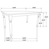 Hollyoak Walnut Black Rectangular Dining Room Set