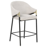 Chadwick Fabric Upholstered Counter Height Chair Beige (Set of 2)