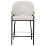 Chadwick Fabric Upholstered Counter Height Chair Beige (Set of 2)