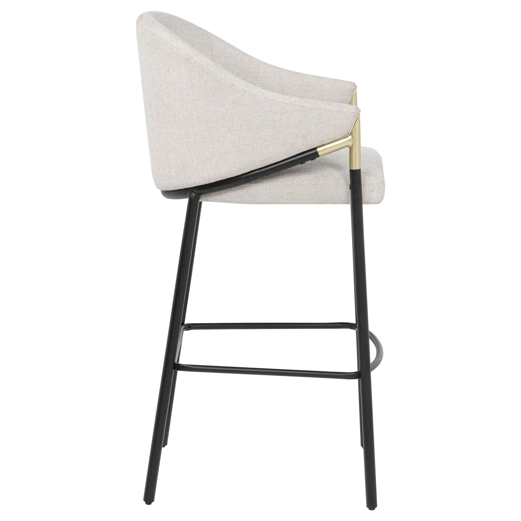 Chadwick Fabric Upholstered Bar Chair Beige (Set of 2)
