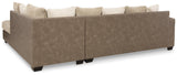 Keskin Sand 2-Piece Sectional With Chaise 18403S2 - Ella Furniture