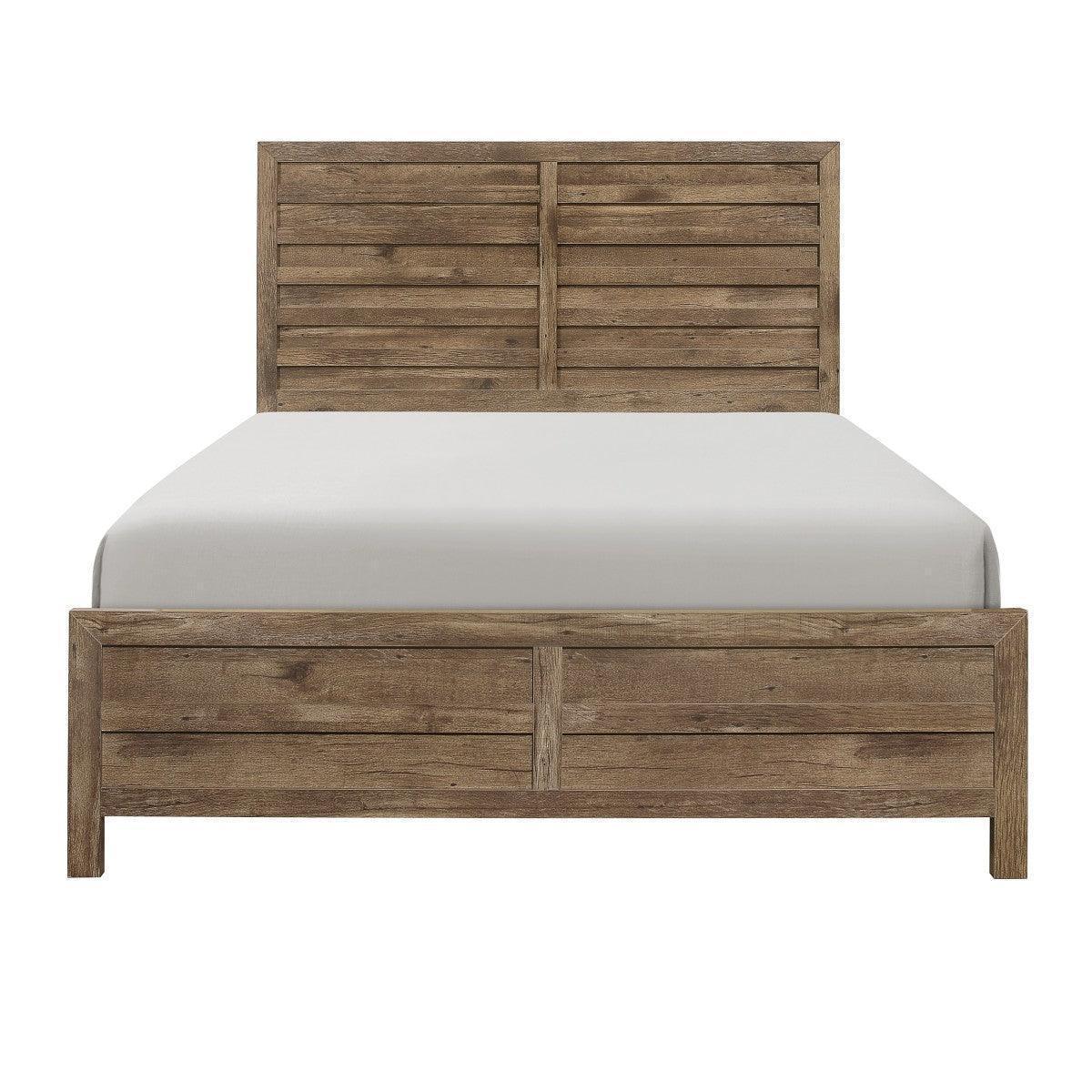 Kin Brown Panel King Bed