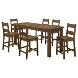 Coleman Golden Brown Counter Height Set