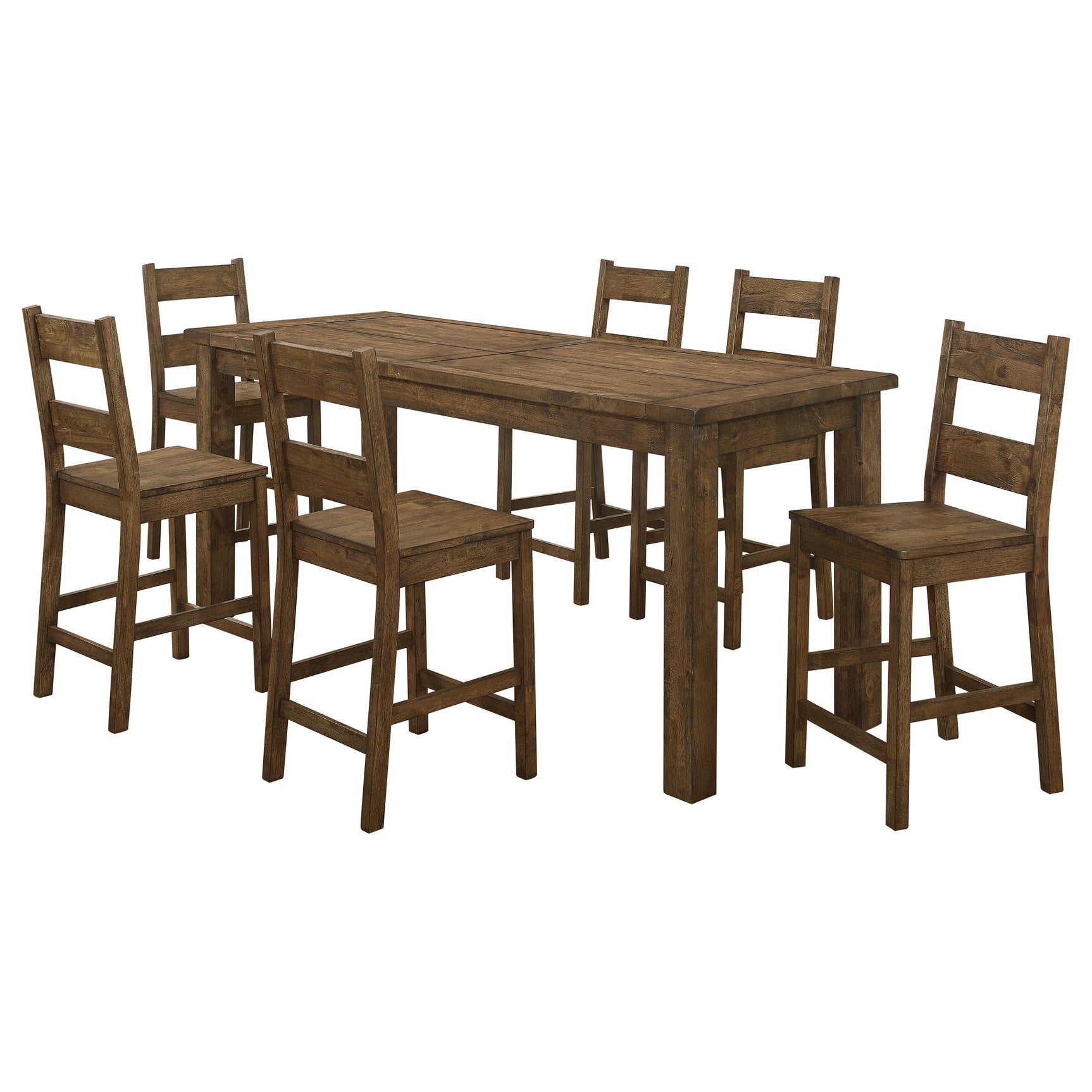 Coleman Golden Brown Counter Height Set