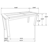 Coleman Golden Brown Counter Height Set