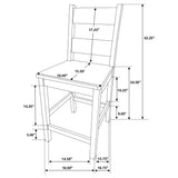 Coleman Golden Brown Counter Height Set
