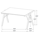 Randolph 79-inch Rectangular Dining Table Sheesham and Brown