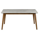 Everett Natural Walnut Rectangular Dining Room Set
