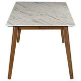 Everett Natural Walnut Rectangular Dining Room Set
