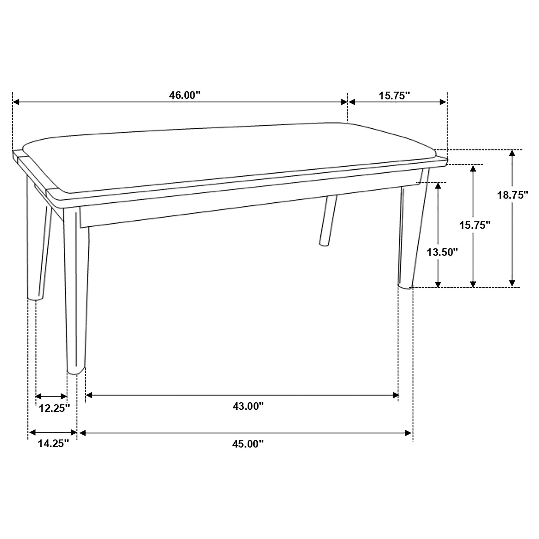 Everett Natural Walnut Rectangular Dining Room Set