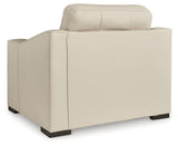 Treasure Trove Almond Leather Oversized Chair