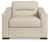 Treasure Trove Almond Leather Oversized Chair