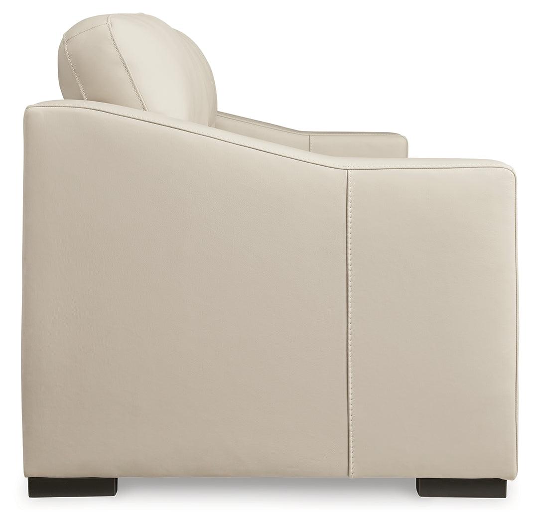 Treasure Trove Almond Leather Sofa