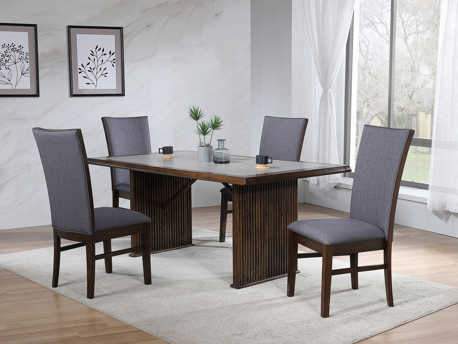 Sherwood Brown Rectangular Dining Room Set