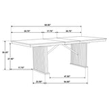 Adina Light Brown Extension Dining Room Set