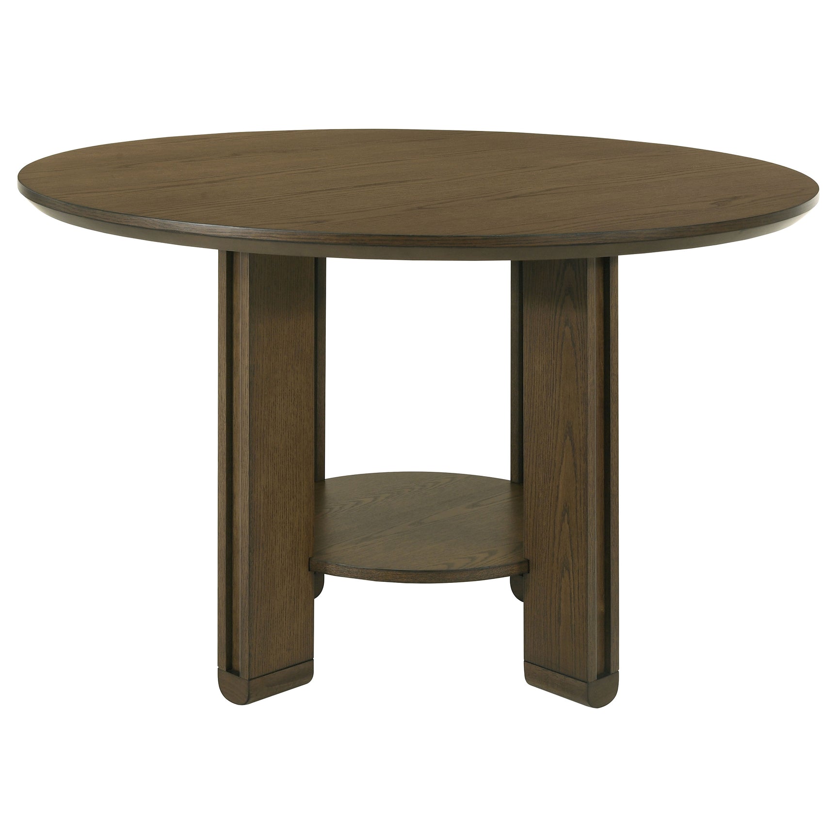 Ottowa Brown Round Wood Dining Room Table Set