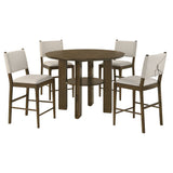 Ottowa Brown Round Counter Height Set