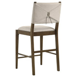 Ottowa Upholstered Counter Side Chair Brown (Set of 2)